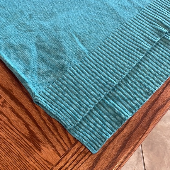 BENEDETTA B made in ITALY WOOL / CASHMERE turtleneck sweater tunic TEAL size XS - Picture 10 of 12